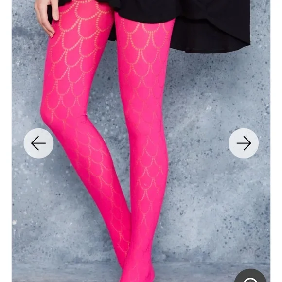 Blackmilk Mermaid Neon Pink Hoisery FINAL PRICE - Picture 3 of 4